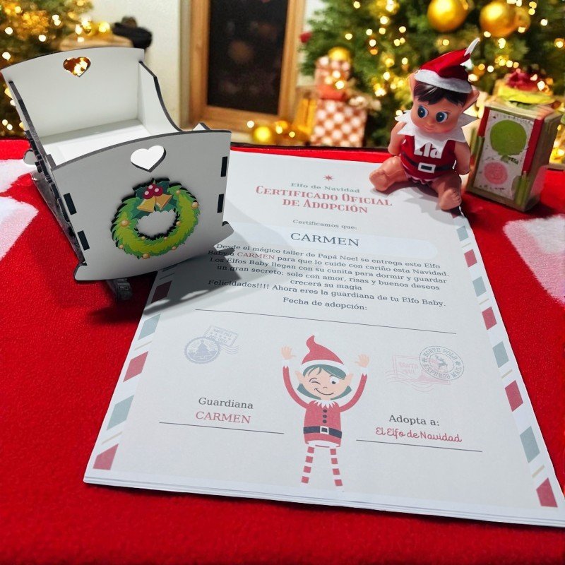 ELFO BABY + CUNA + CERTIFICADO DE ADOPCIÓN