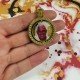 CADENA Y MEDALLA GIRATORIA CON BRILLANTES