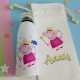 BOTELLA ASA SILICONA PEPPA PIG + BOLSA