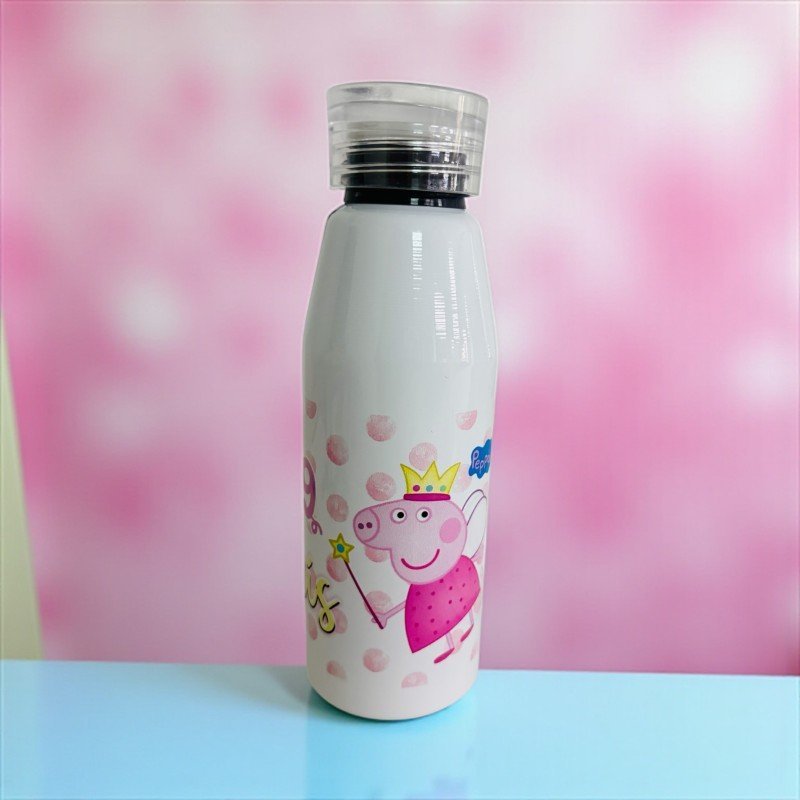 BOTELLA ASA SILICONA PEPPA PIG + BOLSA