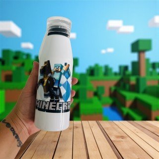 BOTELLA ASA DE SILICONA MINECRAFT