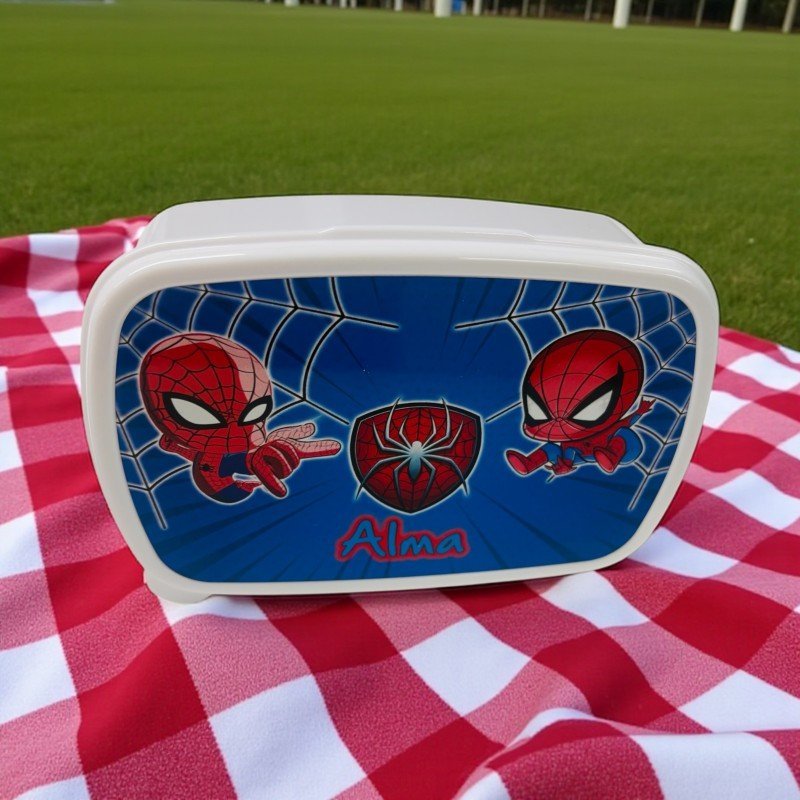 PACK FIAMBRERA + BOTELLA ASA DE SILICONA SPIDERMAN