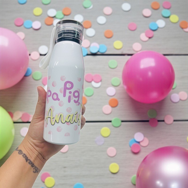BOTELLA ASA DE SILICONA PEPPA PIG