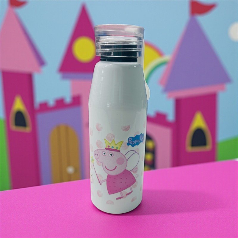 BOTELLA ASA DE SILICONA PEPPA PIG
