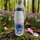 BOTELLA ASA DE SILICONA STITCH AZUL Y ROSA