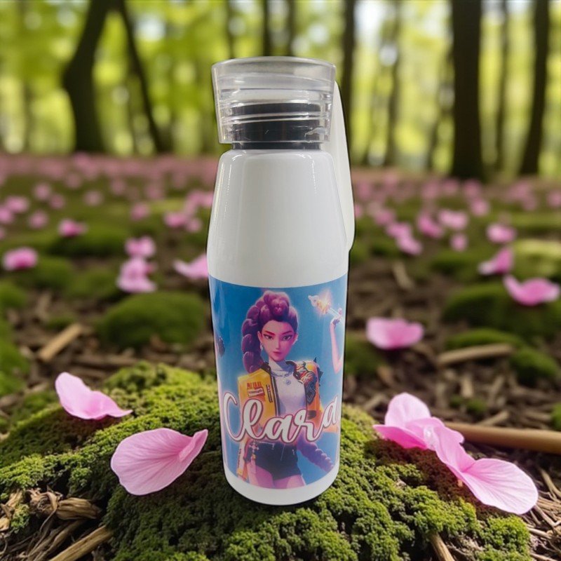 PACK FIAMBRERA + BOTELLA ASA DE SILICONA LAS GUERRERAS K-POP MODELO 2