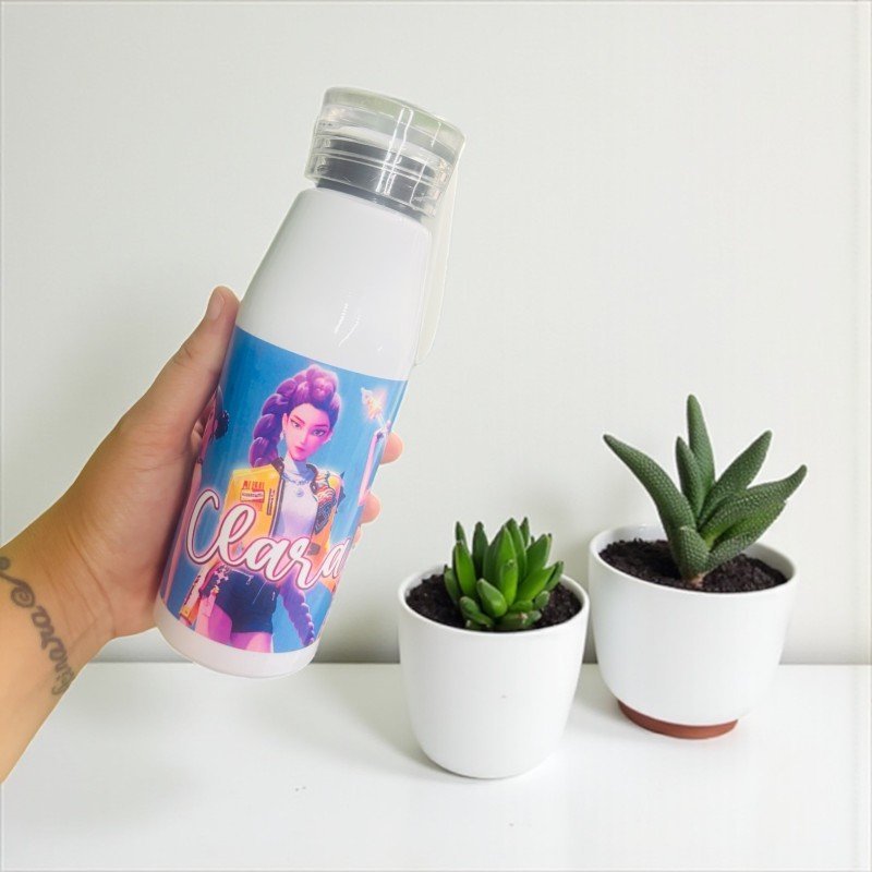 BOTELLA ASA DE SILICONA LAS GUERRERAS K-POP MODELO 2