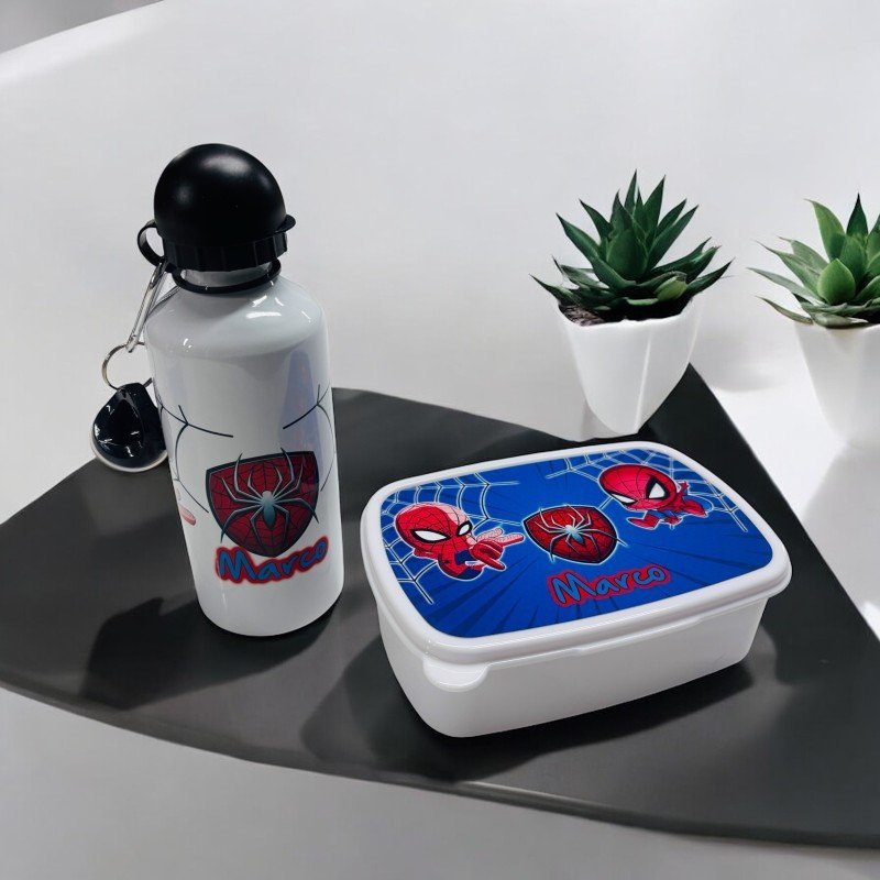 PACK FIAMBRERA + BOTELLA SPIDERMAN