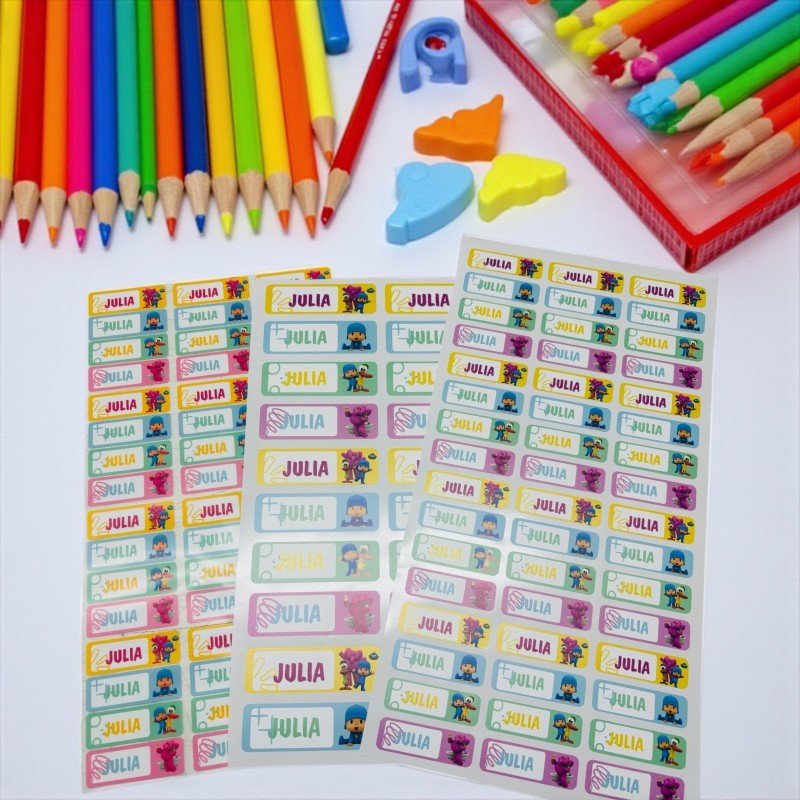 ETIQUETAS ESCOLARES LIBROS Y ROPA