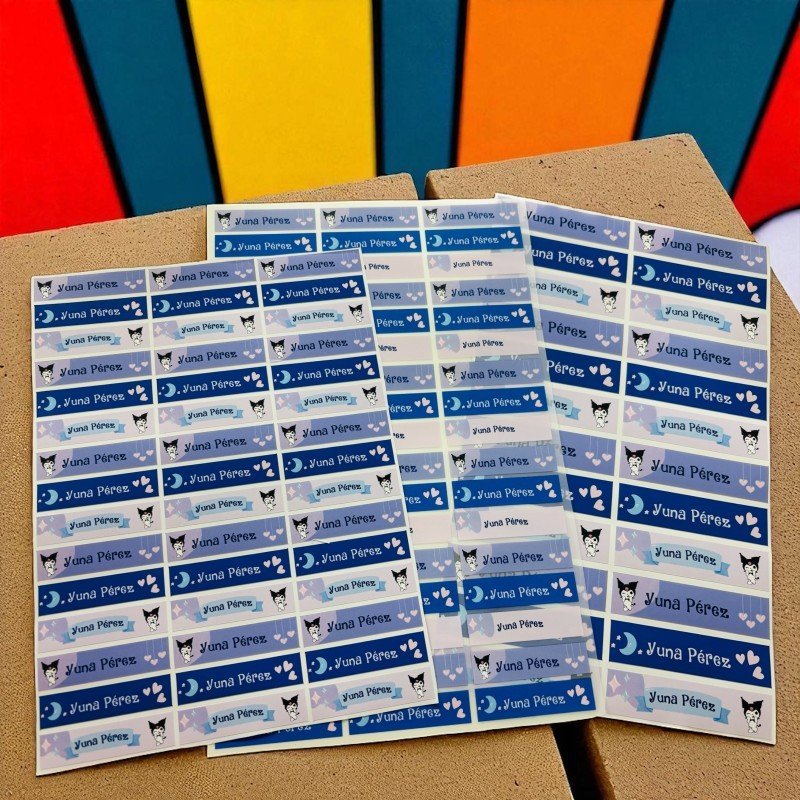 ETIQUETAS ESCOLARES LIBROS Y ROPA