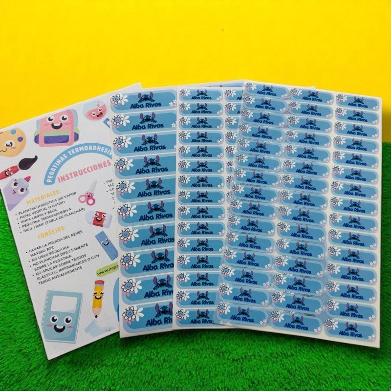 ETIQUETAS ESCOLARES LIBROS Y ROPA