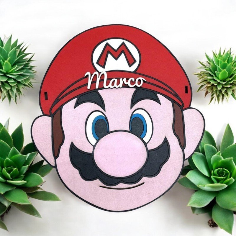 CAJA MADERA SÚPER MARIO