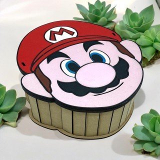 CAJA MADERA SÚPER MARIO