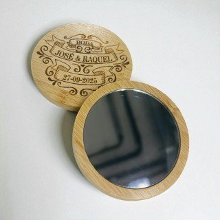 ESPEJO BAMBÚ BODAS