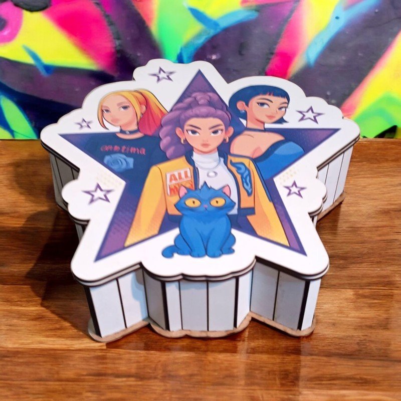 CAJA LAS GUERRERAS K-POP ESTRELLA