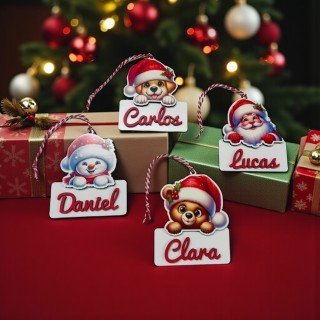 BOLAS NAVIDAD ANIMALITOS NAVIDEÑOS