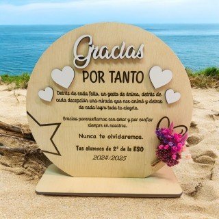PLACA GRACIAS PROFE