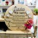 PLACA GRACIAS POR TANTO CON RAMILLETE