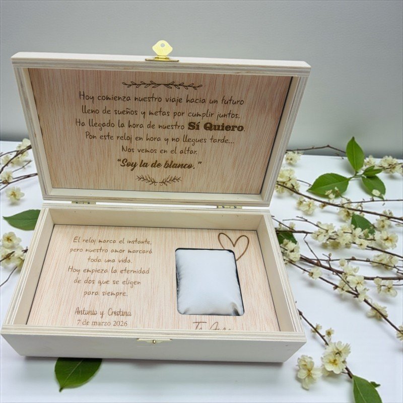 CAJA RELOJ PERSONALIZADA