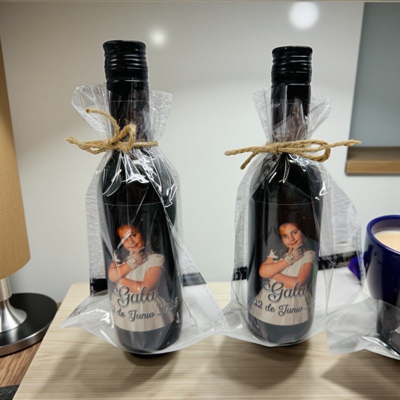 BOTELLA DE VINO TINTO PERSONALIZADA