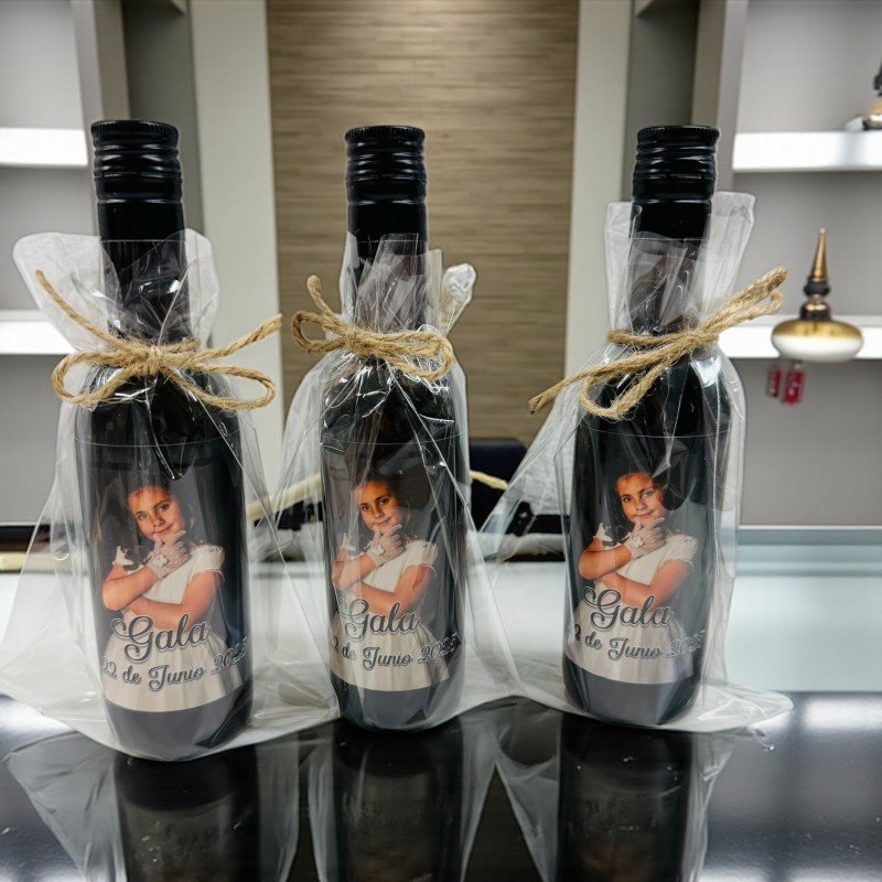 BOTELLA DE VINO TINTO PERSONALIZADA