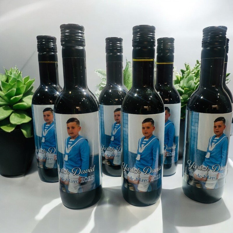 BOTELLA DE VINO TINTO PERSONALIZADA