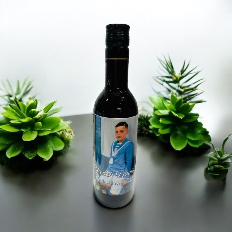 BOTELLA DE VINO TINTO PERSONALIZADA