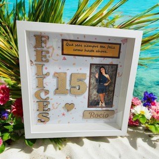 CUADRO PERSONALIZADO FELICES 15