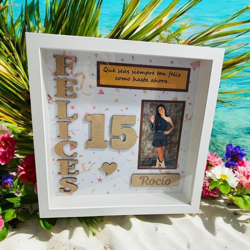 CUADRO PERSONALIZADO FELICES 15