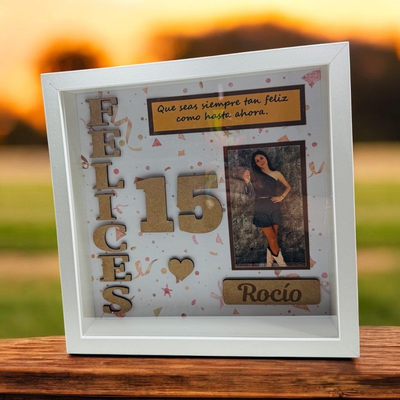 CUADRO PERSONALIZADO FELICES 15