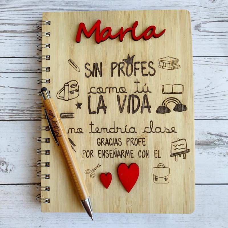 LIBRETA PROFE CON EL CORAZÓN