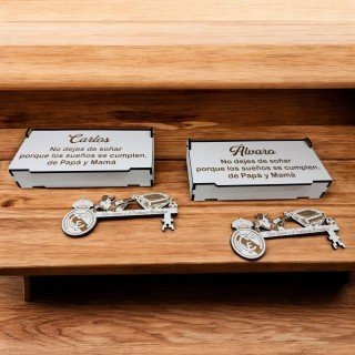 LLAVE MADERA MADRID BERNABÉU