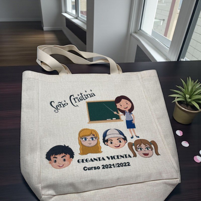 TOTE BAG TIPO LINO PROFE
