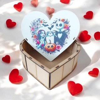 CAJA CORAZÓN PAREJA MUERTE