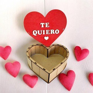 CAJA CORAZÓN ROJO TE QUIERO