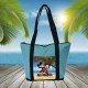 BOLSA PLAYA CON BOLSILLO MICKEY Y MINNIE