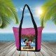 BOLSA PLAYA CON BOLSILLO MICKEY Y MINNIE