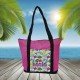 BOLSA PLAYA CON BOLSILLO FLORES