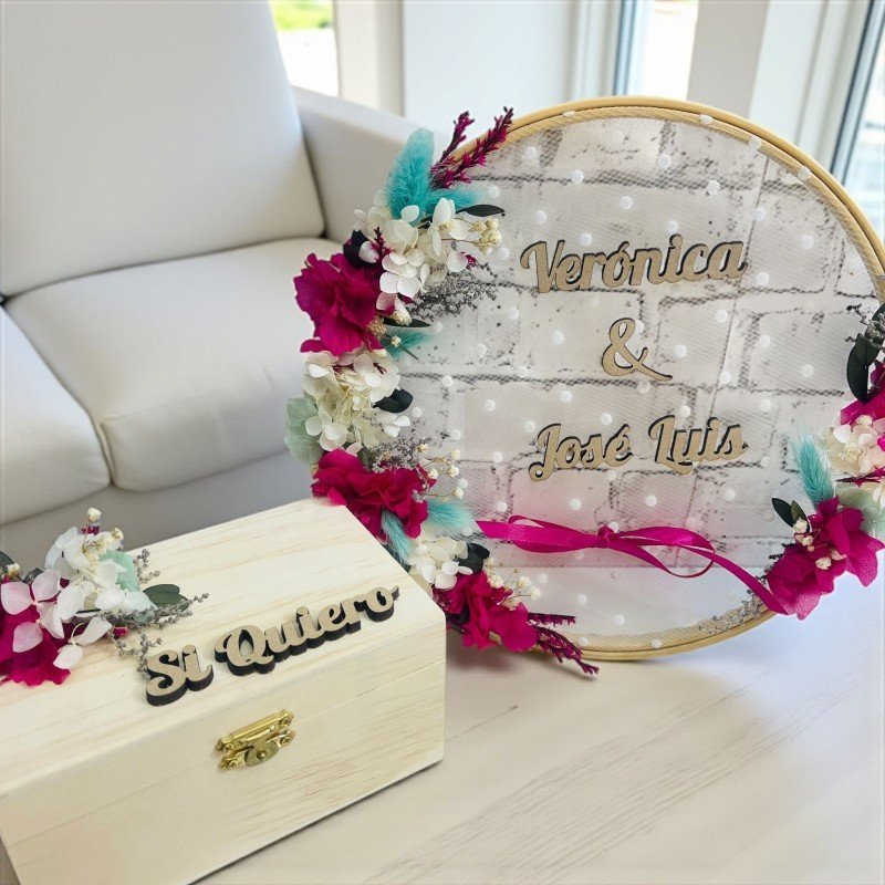BASTIDOR PARA ALIANZAS ENCAJE DE AMOR