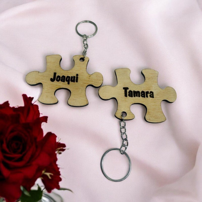 LLAVEROS PAREJA PIEZA DE PUZZLE