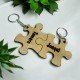 LLAVEROS PAREJA PIEZA DE PUZZLE