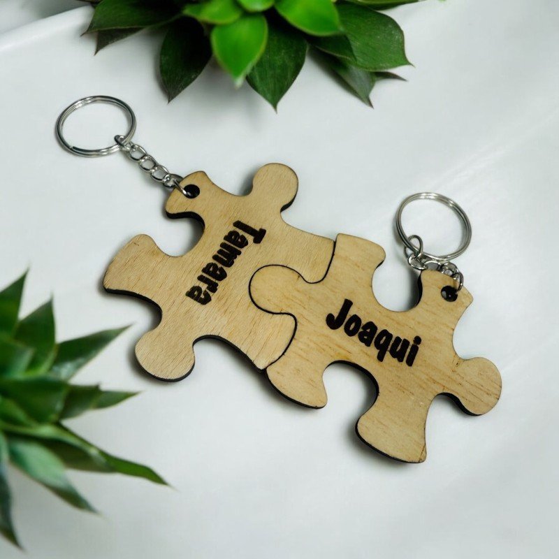 LLAVEROS PAREJA PIEZA DE PUZZLE