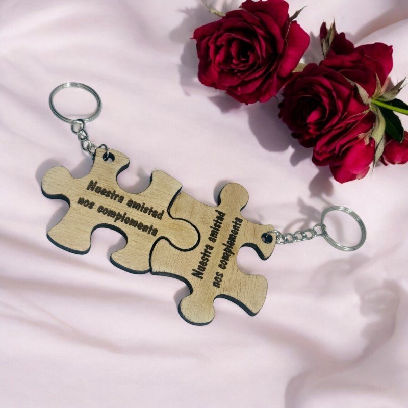 LLAVEROS PAREJA PIEZA DE PUZZLE